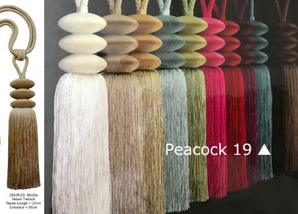 Matisse Flock Cord Tieback 19 Peacock $113.10