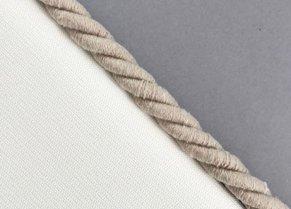 Fabric Tieback with Naturals Flanged Cord Linen $11.30/m