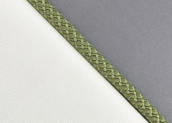 Fabric Tieback with Matisse Cord Flange Braided Cord 10 Laurel $20.50/m 