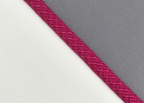 Fabric Tieback with Matisse Cord Flange Braided Cord 14 Fuschia $20.50/m