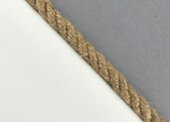 Fabric Tieback with Naturals Flanged Cord Jute $11.30/m